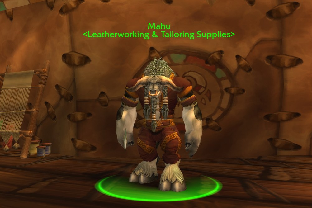 Mahu, Leatherworking & Tailoring Supplies in Thunder Bluff (WoW Classic)