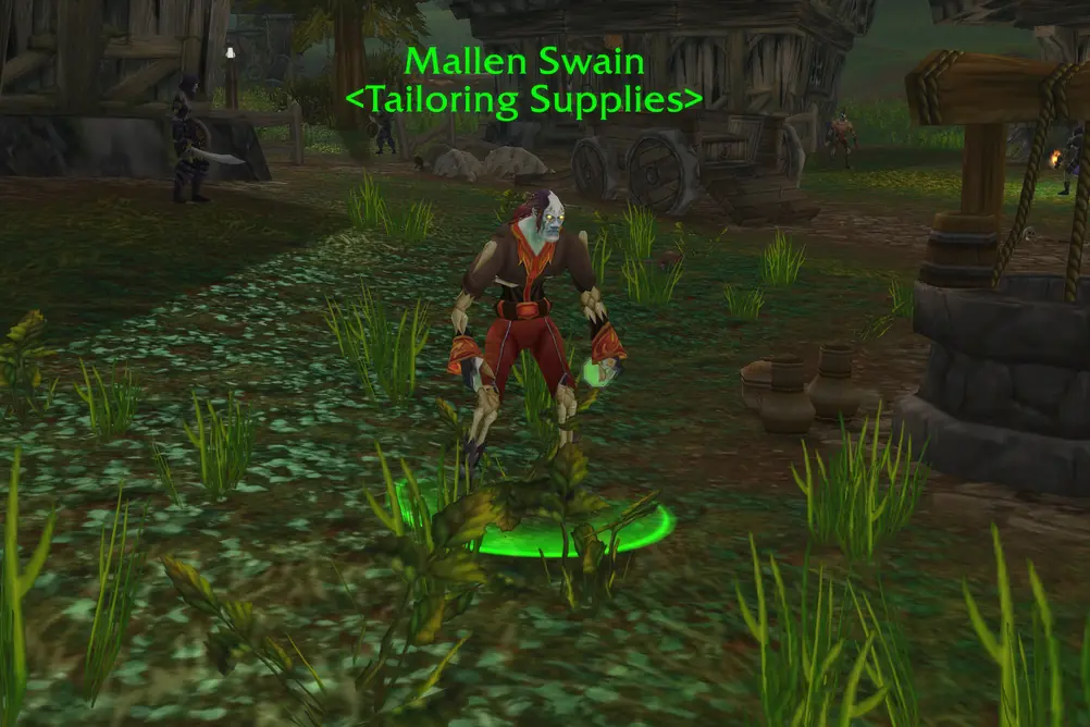 Mallen Swain, Tailoring Supplies in Hillsbrad Foothills (WoW Classic)