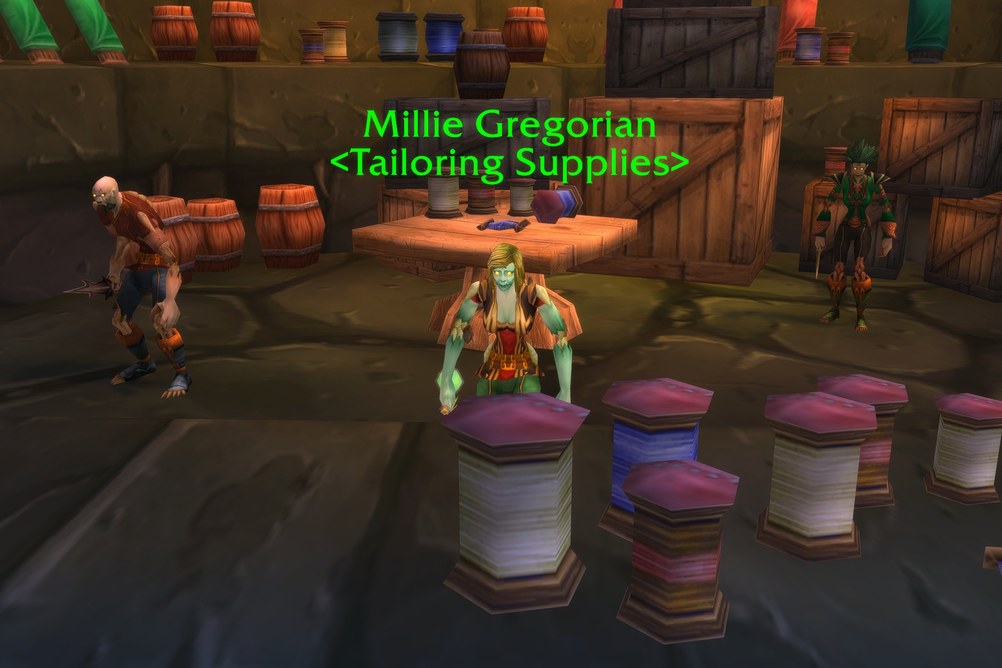 Millie Gregorian, Tailoring Supplies in Undercity (WoW Classic)
