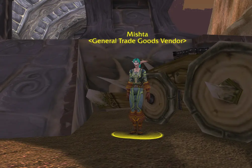 Mishta, General Trade Goods Vendor in Silithus (WoW Classic)
