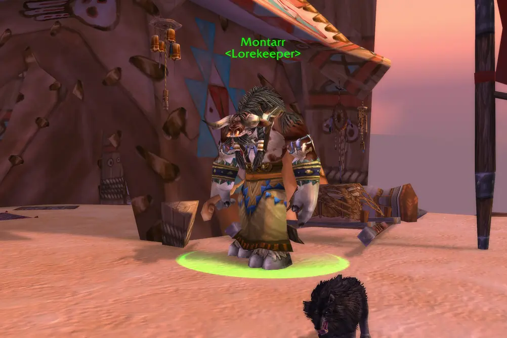 Montarr, Lorekeeper in Thousand Needles (WoW Classic)