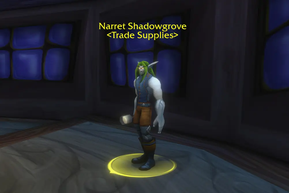 Narret Shadowgrove, Trade Supplies in Teldrassil (WoW Classic)