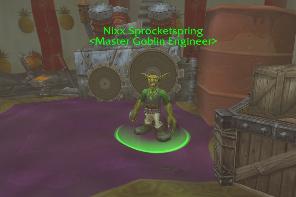 Nixx Sprocketspring, Master Goblin Engineer in Tanaris (WoW Classic)