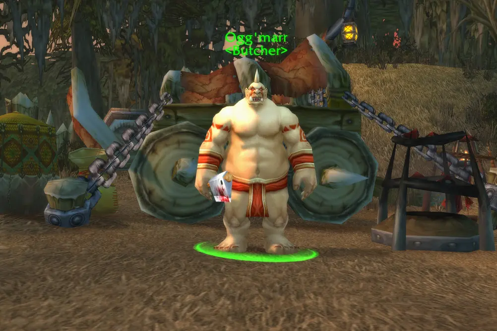 Ogg'marr, Butcher in Dustwallow Marsh (WoW Classic)