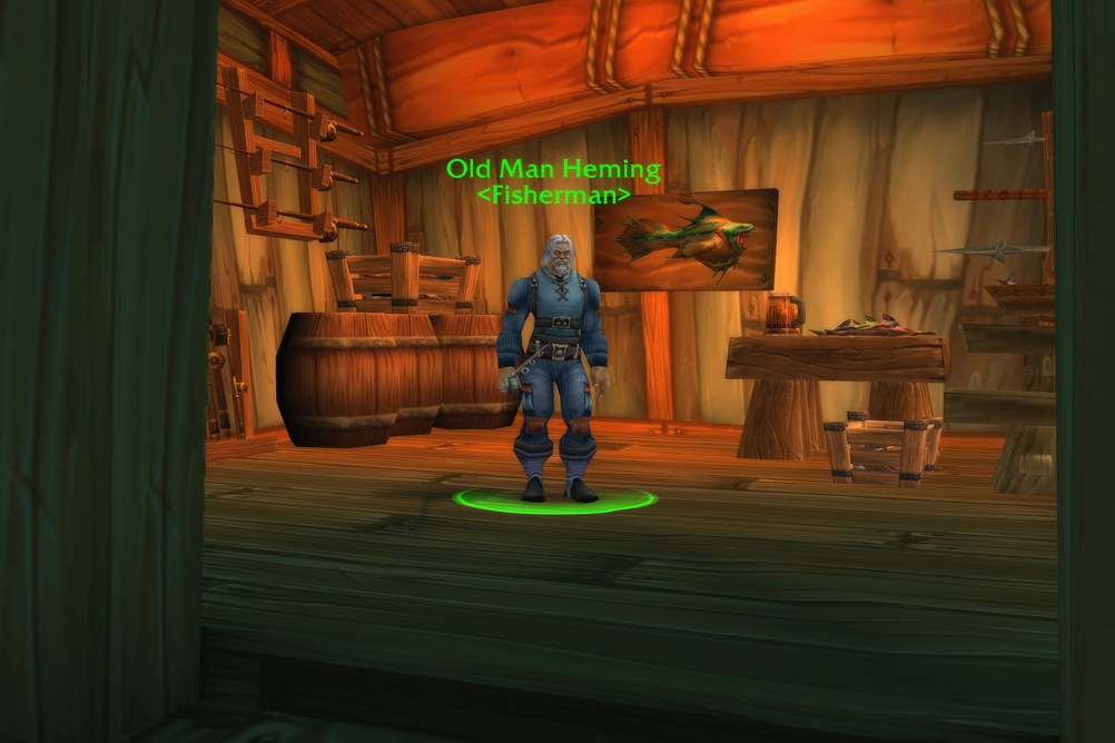 Old Man Heming, Fisherman in Stranglethorn Vale (WoW Classic)