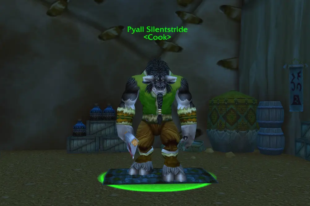 Pyall Silentstride, Cook in Mulgore (WoW Classic)