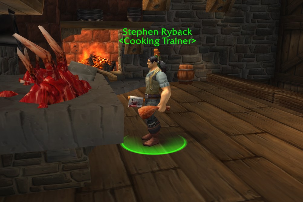 Stephen Ryback, Cooking Trainer in Stormwind City (WoW Classic)