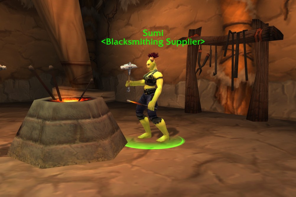 Sumi, Blacksmithing Supplier in Orgrimmar (WoW Classic)