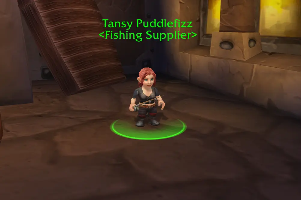 Tansy Puddlefizz, Fishing Supplier in Ironforge (WoW Classic)