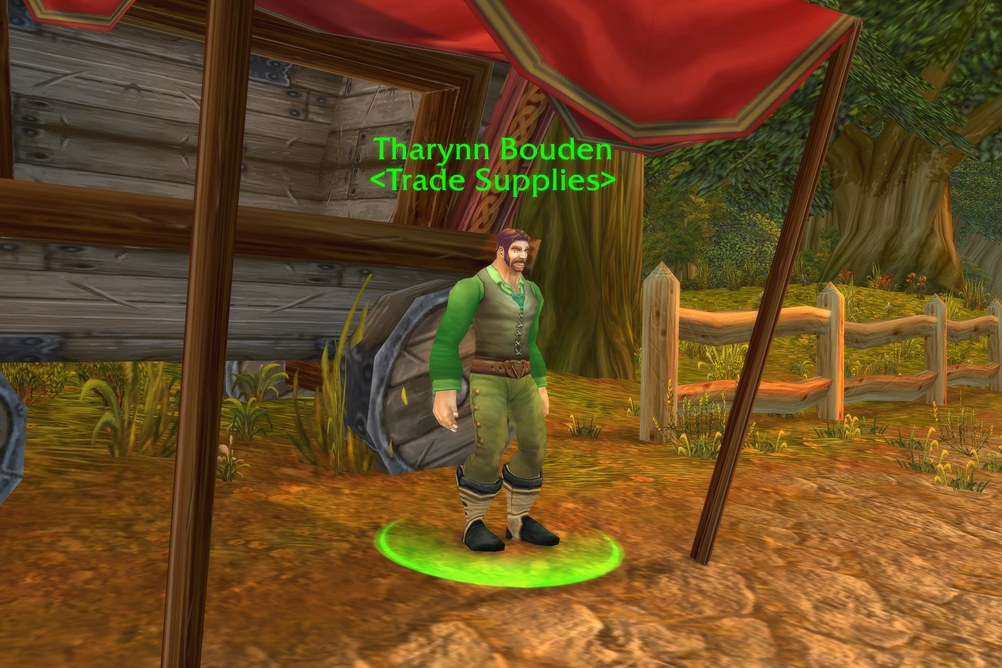 Tharynn Bouden, Trade Supplies in Elwynn Forest (WoW Classic)