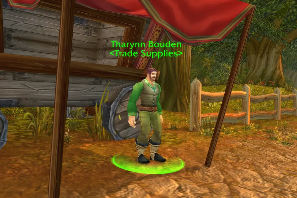Tharynn Bouden, Trade Supplies in Elwynn Forest (WoW Classic)