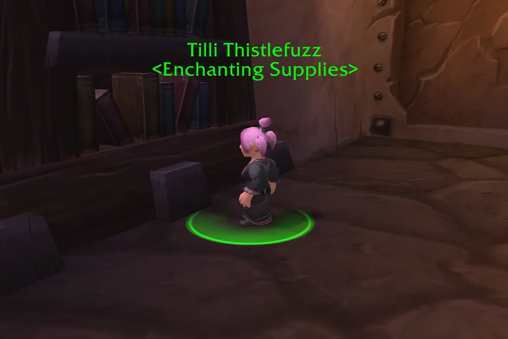 Tilli Thistlefuzz, Enchanting Supplies in Ironforge (WoW Classic)