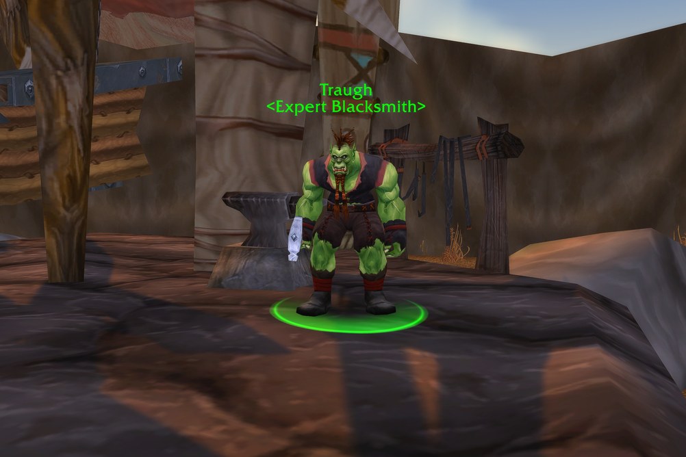 Traugh, Expert Blacksmith in The Barrens (WoW Classic)