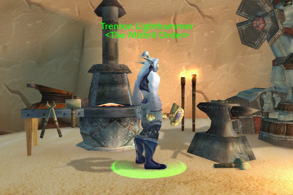 Trenton Lighthammer, The Mithril Order in Tanaris (WoW Classic)