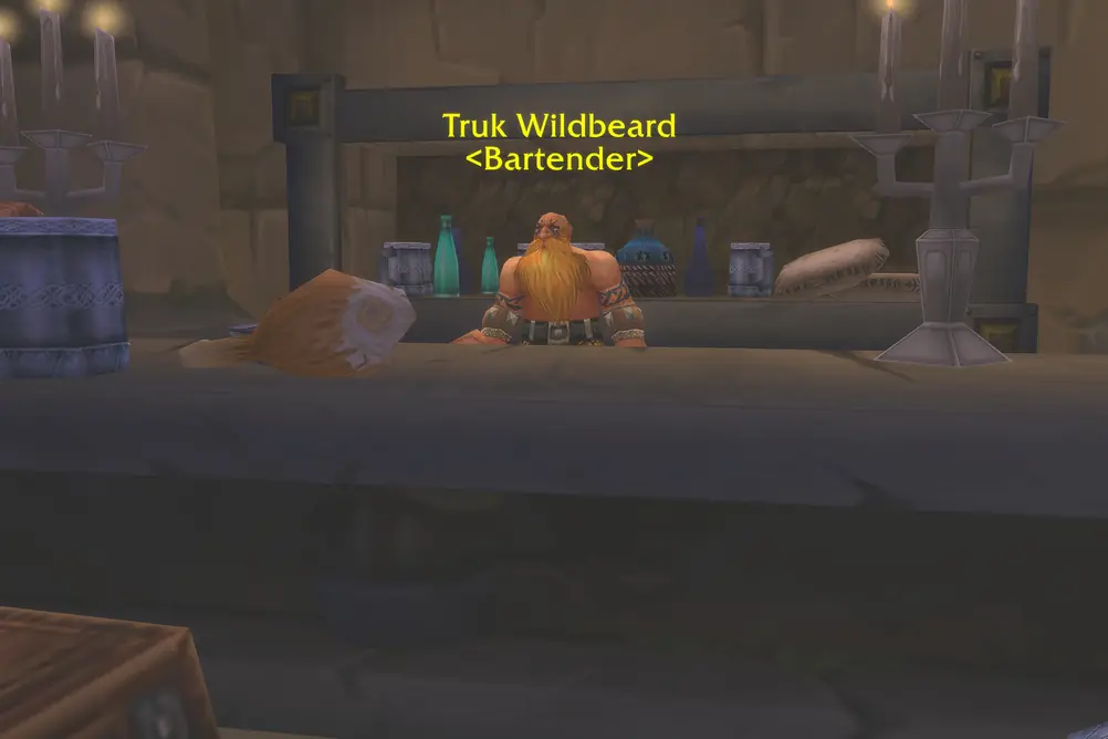 Truk Wildbeard, Bartender in The Hinterlands (WoW Classic)