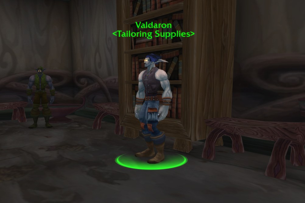 Valdaron, Tailoring Supplies in Darkshore (WoW Classic)