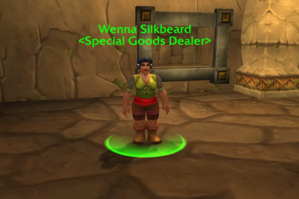 Wenna Silkbeard, Special Goods Dealer in Wetlands (WoW Classic)