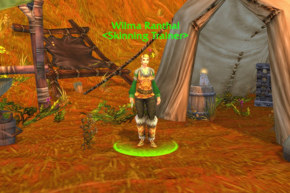 Wilma Ranthal, Skinning Trainer in Redridge Mountains (WoW Classic)