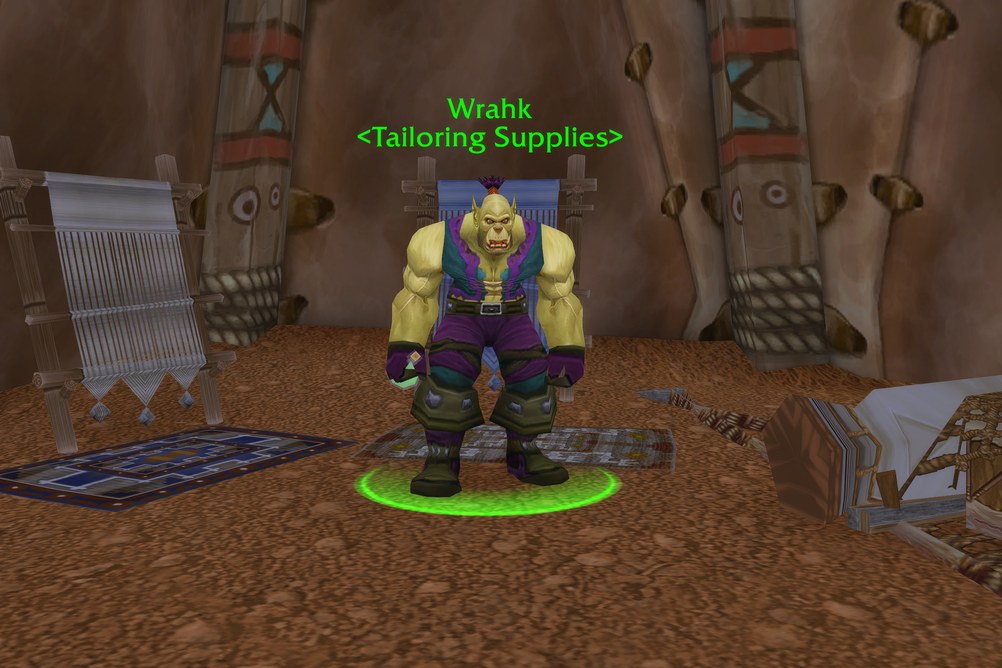 Wrahk, Tailoring Supplies in The Barrens (WoW Classic)