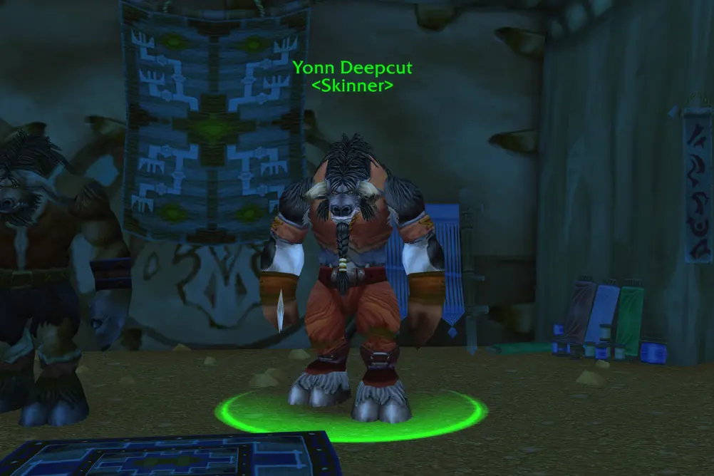 Yonn Deepcut, Skinner in Mulgore (WoW Classic)