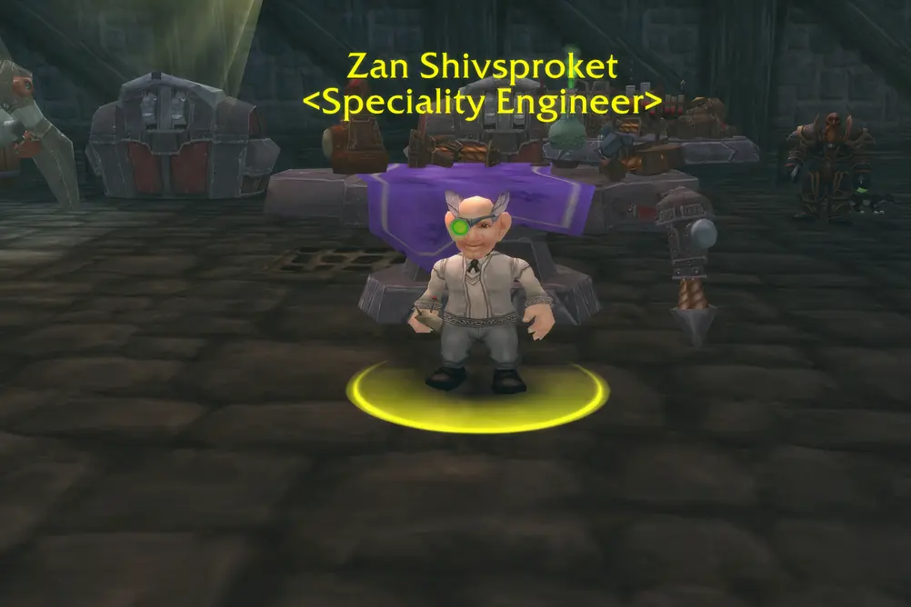 Zan Shivsproket, Speciality Engineer in Alterac Mountains (WoW Classic)
