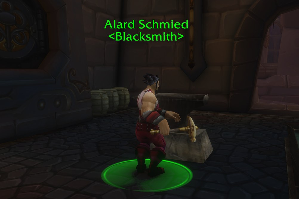 Alard Schmied, Blacksmith in Dalaran (WoW Forever)