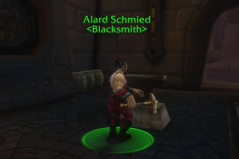 Alard Schmied, Blacksmith in Dalaran (WoW Forever)
