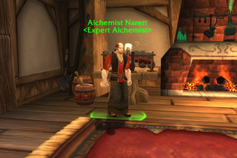 Alchemist Narett, Expert Alchemist in Dustwallow Marsh (WoW Forever)