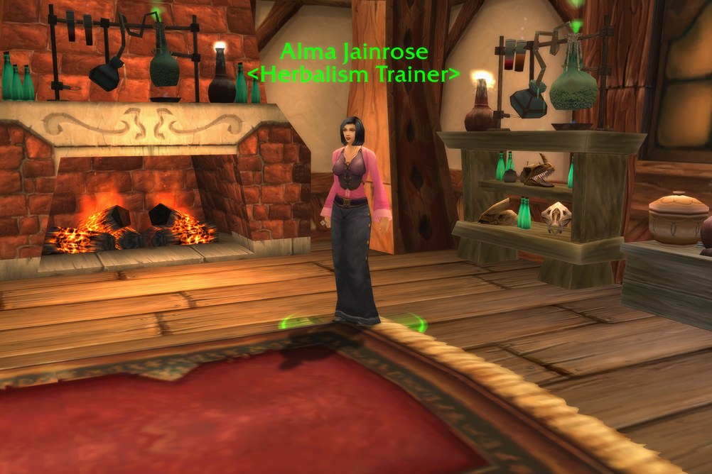 Alma Jainrose, Herbalism Trainer in Redridge Mountains (WoW Forever)
