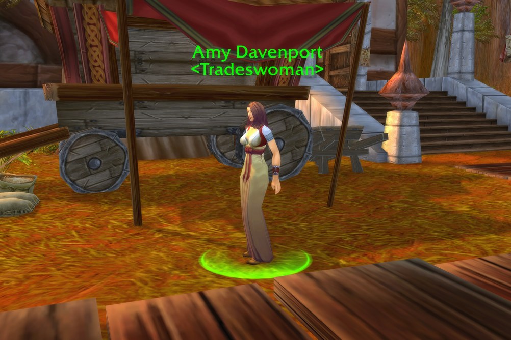 Amy Davenport, Tradeswoman in Redridge Mountains (WoW Forever)
