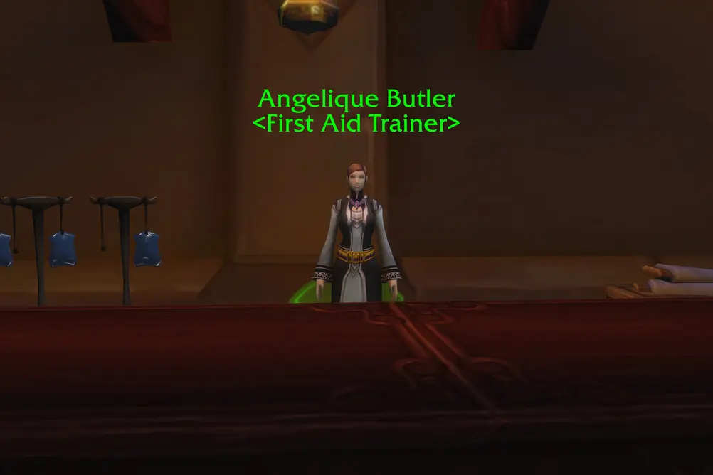 Angelique Butler, First Aid Trainer in Dalaran (WoW Forever)
