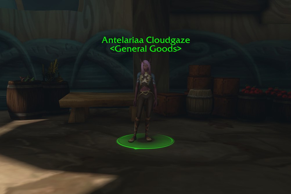 Antelariaa Cloudgaze, General Goods in Zephras Isle (WoW Forever)