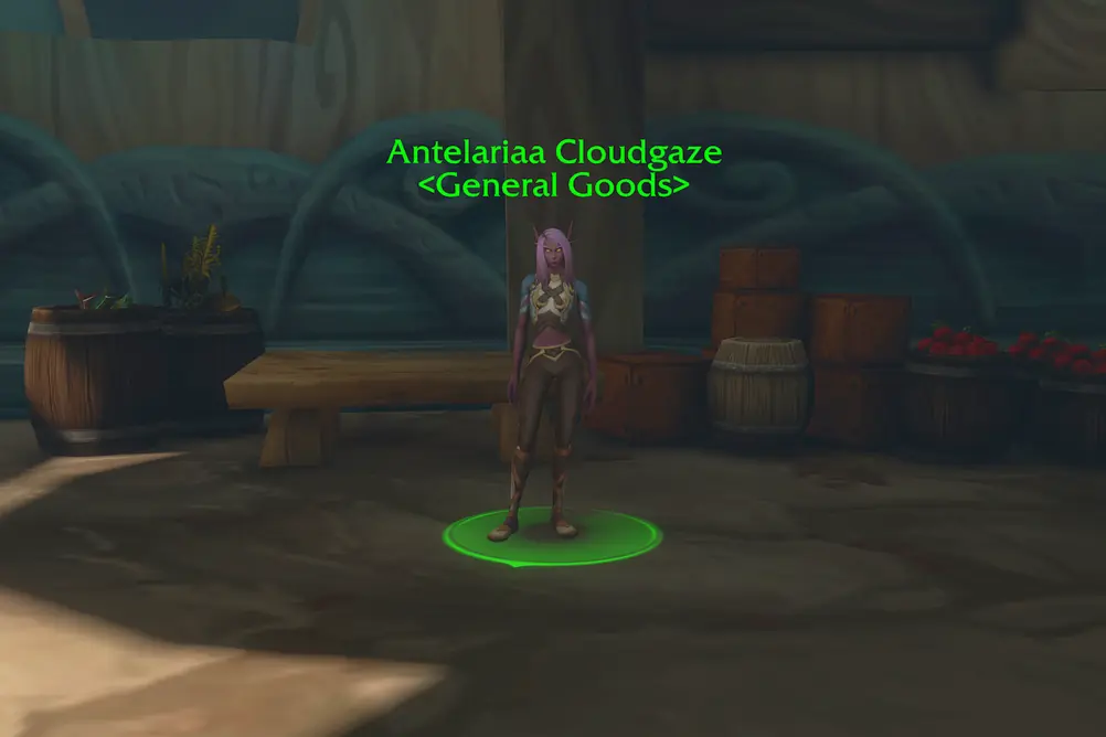 Antelariaa Cloudgaze, General Goods in Zephras Isle (WoW Forever)