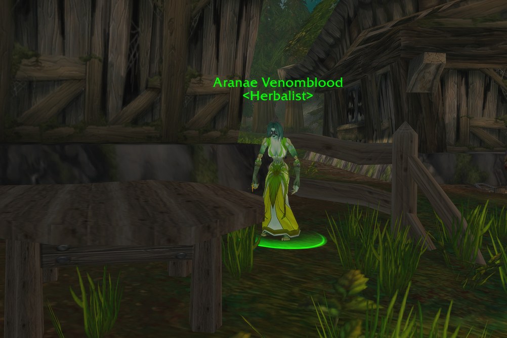 Aranae Venomblood, Herbalist in Hillsbrad Foothills (WoW Forever)