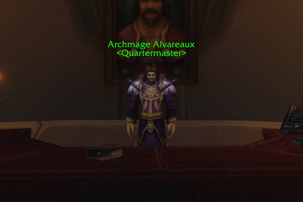 Archmage Alvareaux, Quartermaster in Dalaran (WoW Forever)