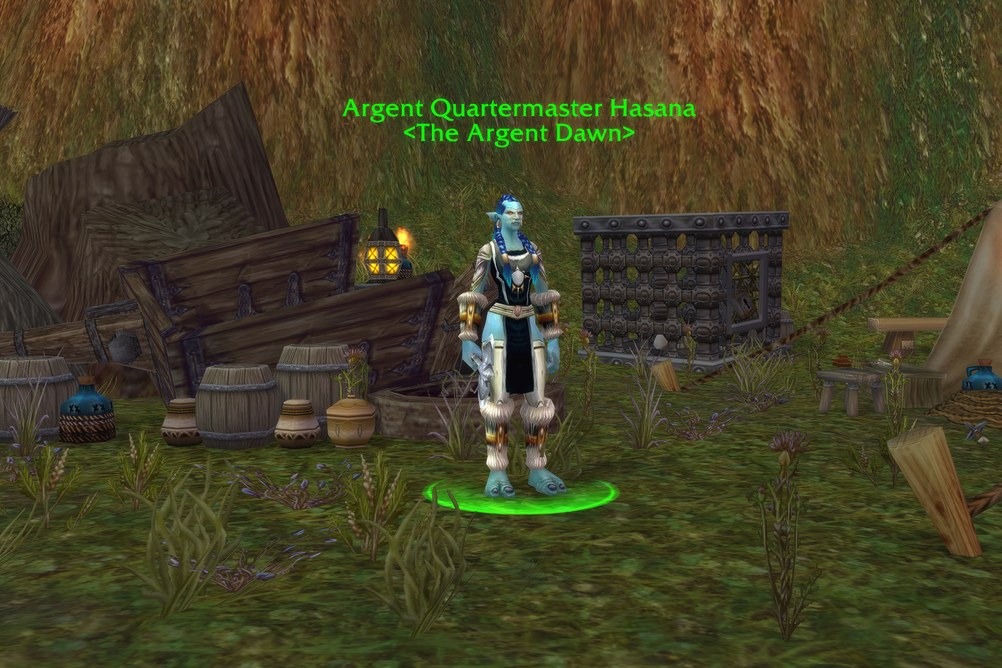 Argent Quartermaster Hasana, The Argent Dawn in Tirisfal Glades (WoW Forever)