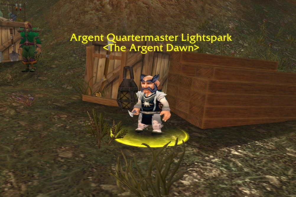 Argent Quartermaster Lightspark, The Argent Dawn in Western Plaguelands (WoW Forever)