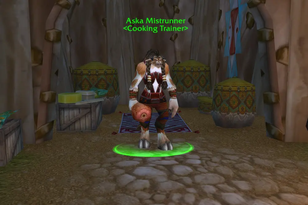 Aska Mistrunner, Cooking Trainer in Thunder Bluff (WoW Forever)