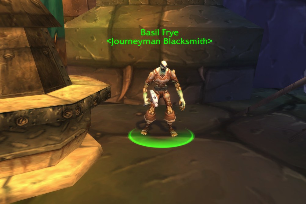 Basil Frye, Journeyman Blacksmith in Undercity (WoW Forever)