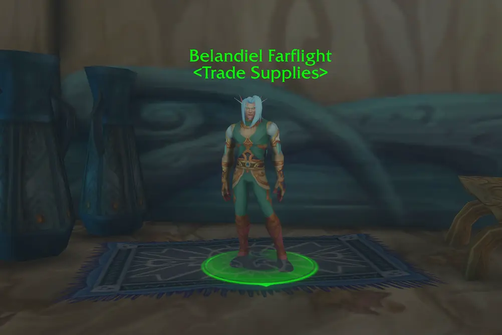 Belandiel Farflight, Trade Supplies in Zephras Isle (WoW Forever)