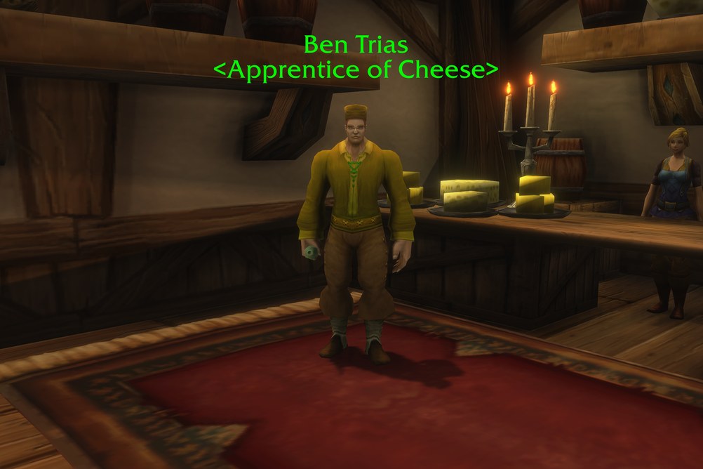 Ben Trias, Apprentice of Cheese in Stormwind City (WoW Forever)