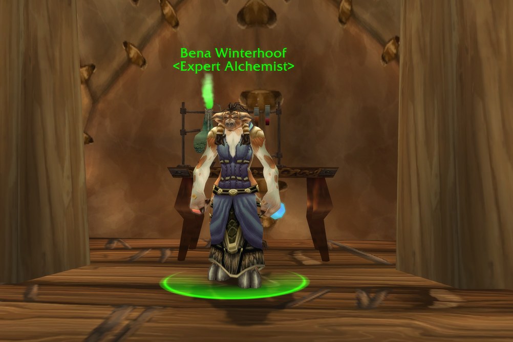 Bena Winterhoof, Expert Alchemist in Thunder Bluff (WoW Forever)