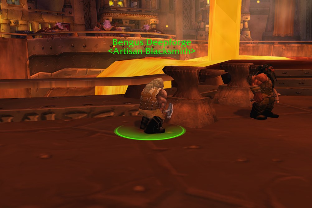 Bengus Deepforge, Artisan Blacksmith in Ironforge (WoW Forever)