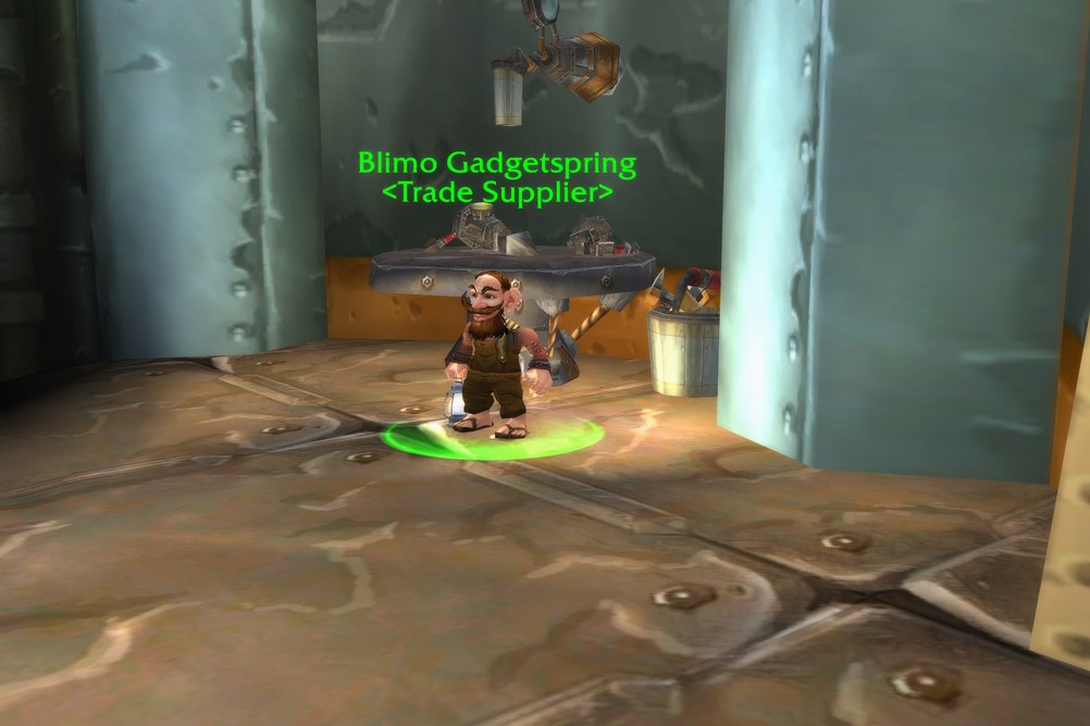 Blimo Gadgetspring, Trade Supplier in Azshara (WoW Forever)