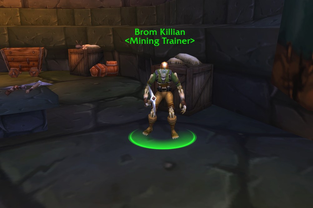 Brom Killian, Mining Trainer in Undercity (WoW Forever)
