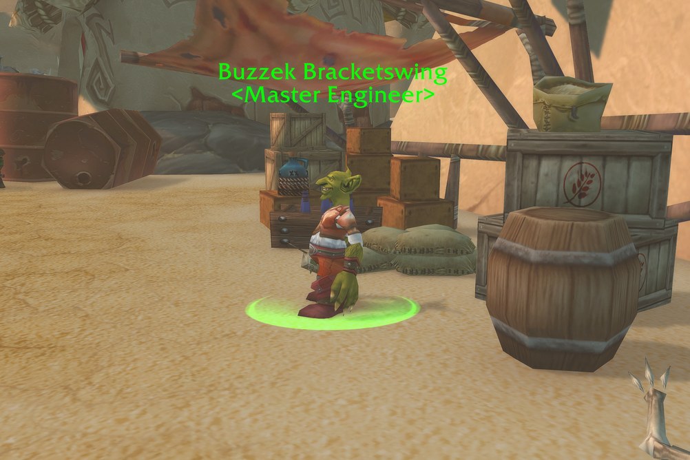 Buzzek Bracketswing, Master Engineer in Tanaris (WoW Forever)