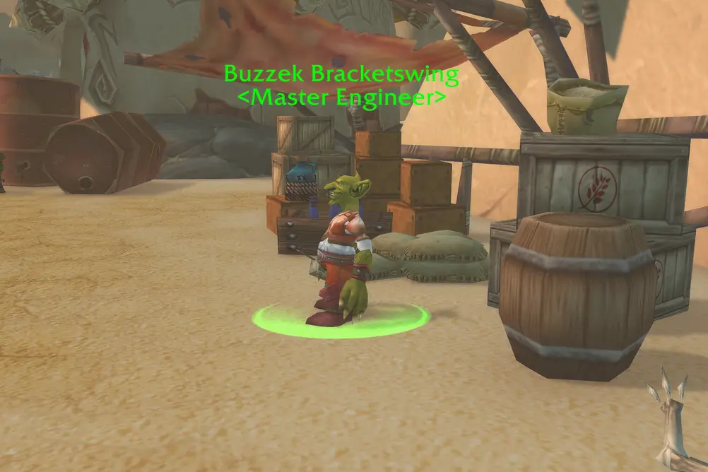 Buzzek Bracketswing, Master Engineer in Tanaris (WoW Forever)