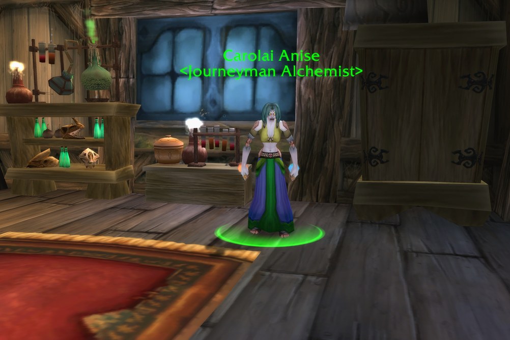 Carolai Anise, Journeyman Alchemist in Tirisfal Glades (WoW Forever)