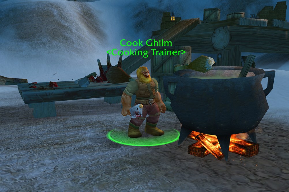 Cook Ghilm, Cooking Trainer in Dun Morogh (WoW Forever)