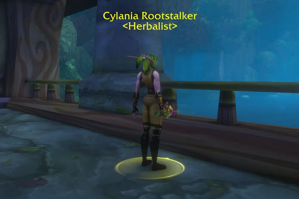 Cylania Rootstalker, Herbalist in Ashenvale (WoW Forever)
